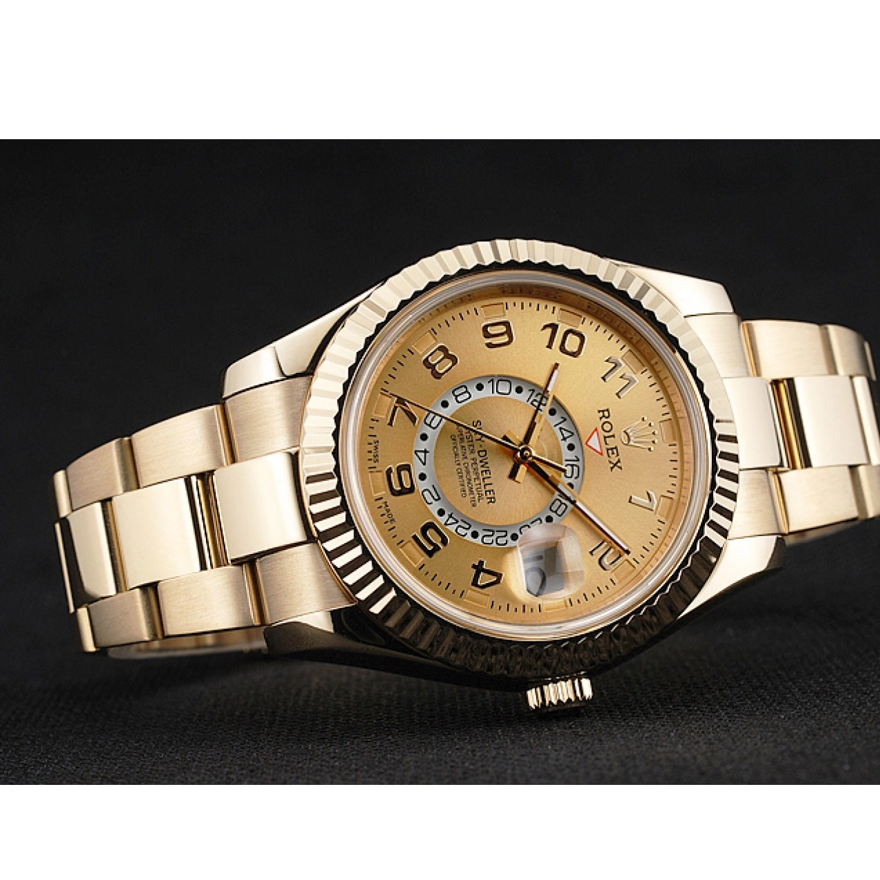 Aaa replica watch Perpetual Yellow 80243 Rolex Oyster Edition 2012 Gold Sky Special Dweller 0602